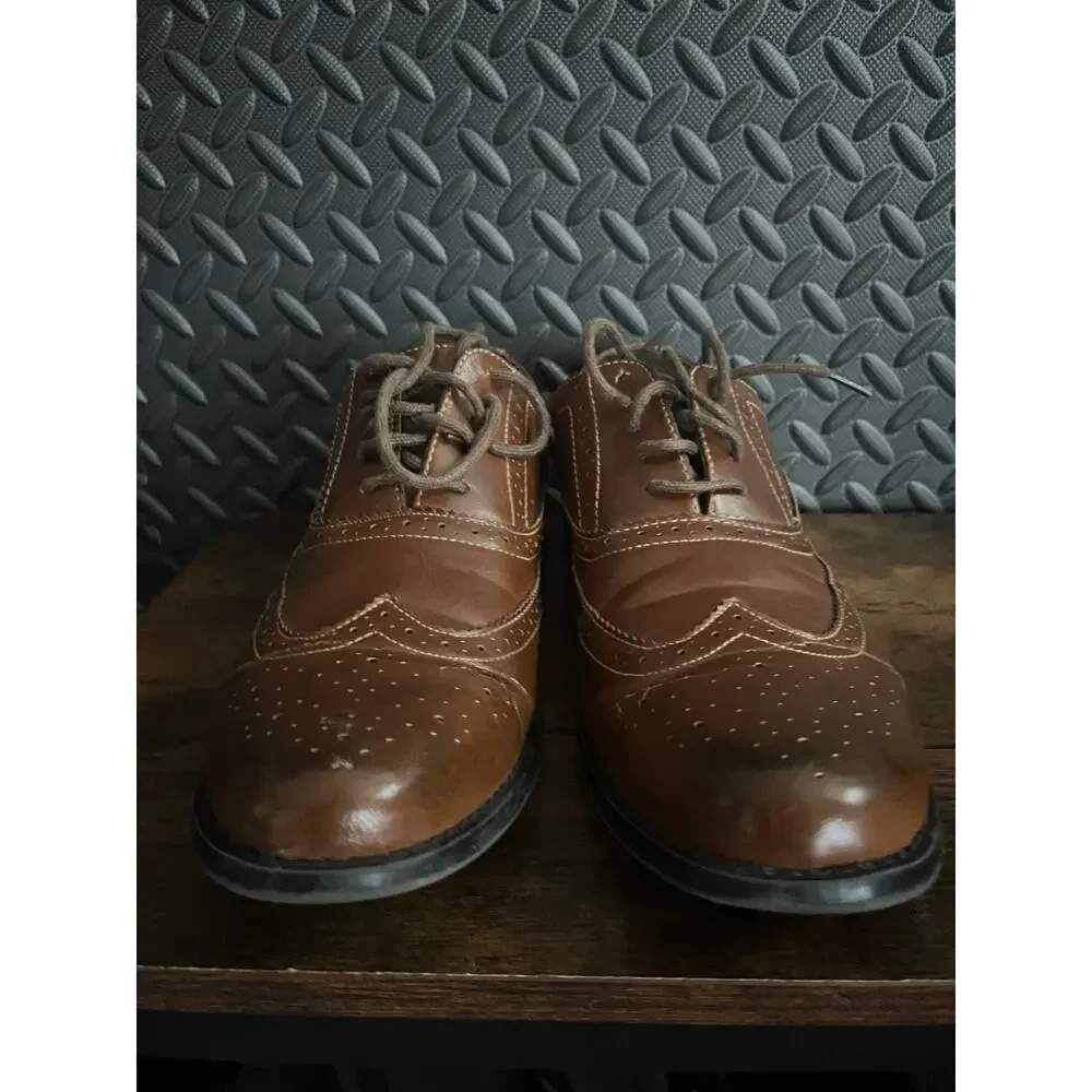 Steve Madden Franky Oxford Dress Shoes Brown Men's Size US 9.5 M